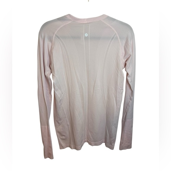Lululemon Pale Pink Swiftly Tech Long Sleeve Crew Top - Picture 2 of 4